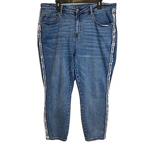 Judy Blue Jonesborough High Rise Fray Detail Slim Fit Jeans